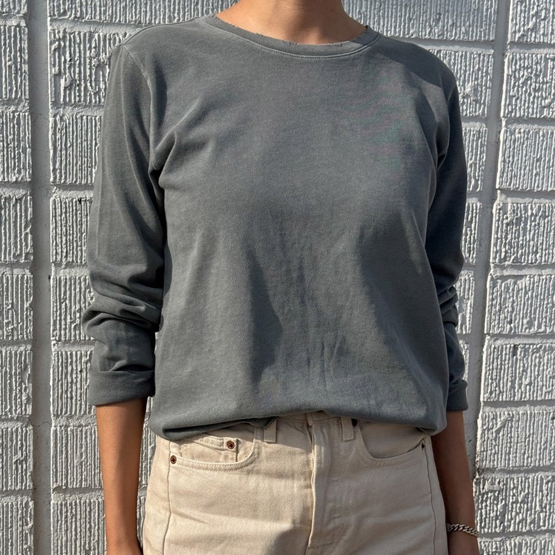 Women’s Cotton Everyday Long Sleeve Tee – Slate