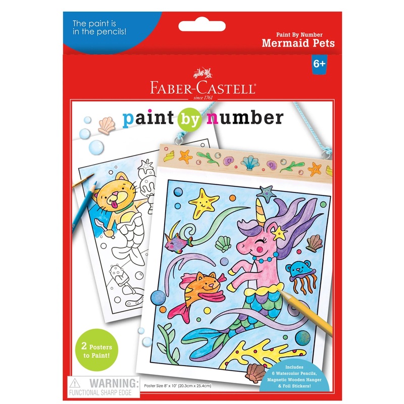 Creativity for Kids CK14363 PBN – Mermaid Pets Wall Art