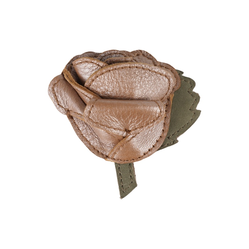 Filoe Clip | Rose | Clay Metallic Leather