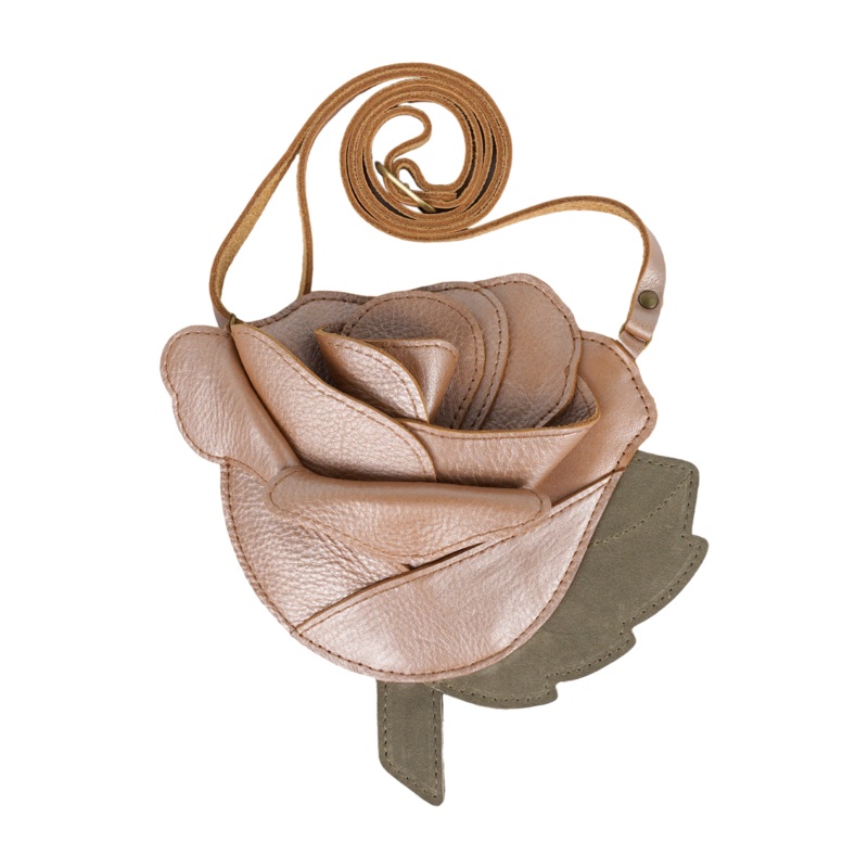 Filoe Purse | Rose | Clay Metallic Leather