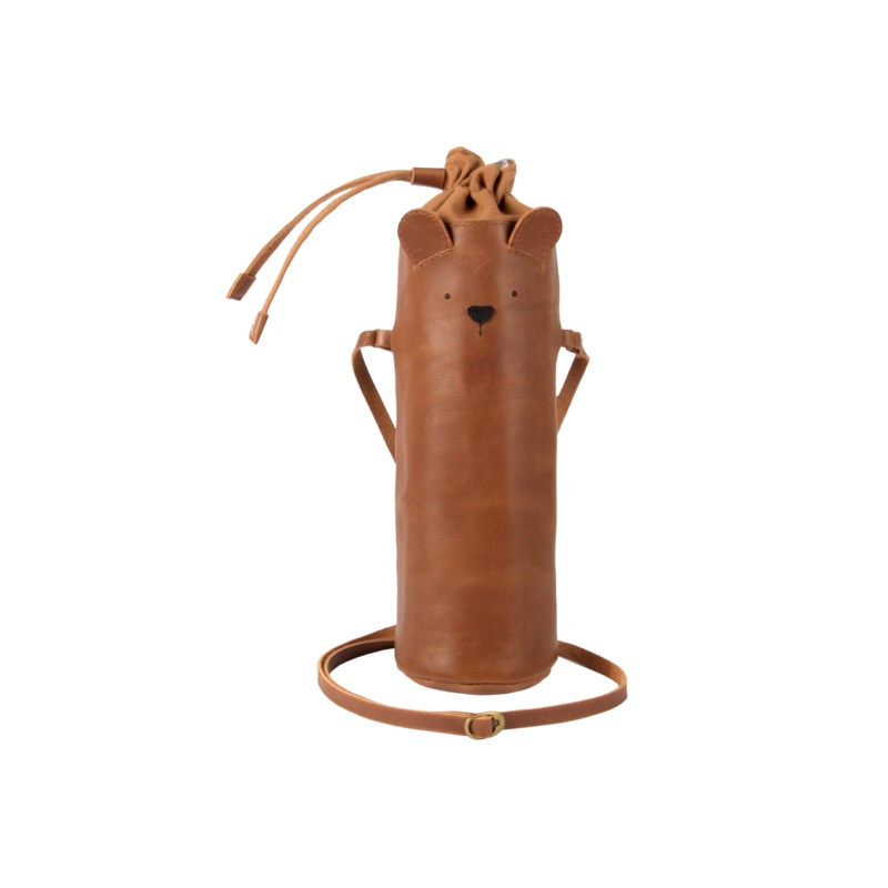 Flosko Bottle Bag | Bear | Cognac Classic Leather