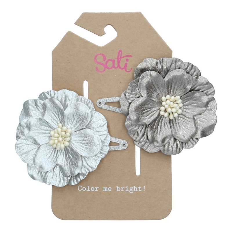 LRR Flower Metallic Peony Hair Clip