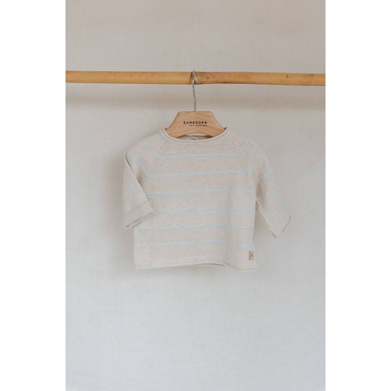 Boy/Girl Striped Sweater – Light Blue 03